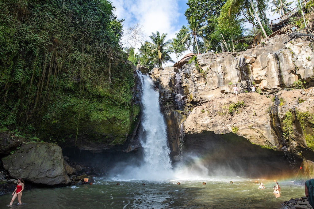 Tegenungan Waterfall near Ubud in Bali, Indonesia